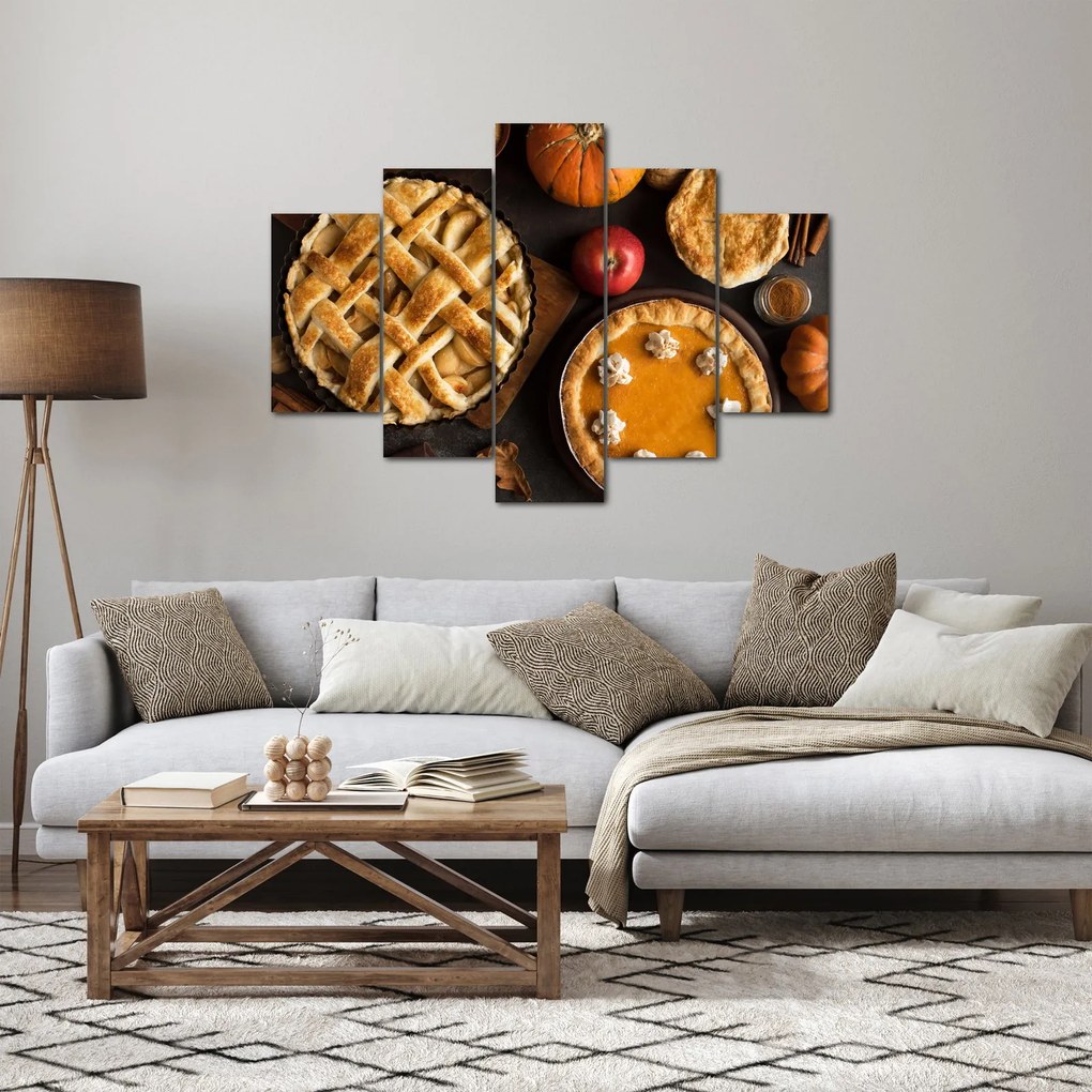 Tablou - Plăcintă de dovleac (150x105 cm)