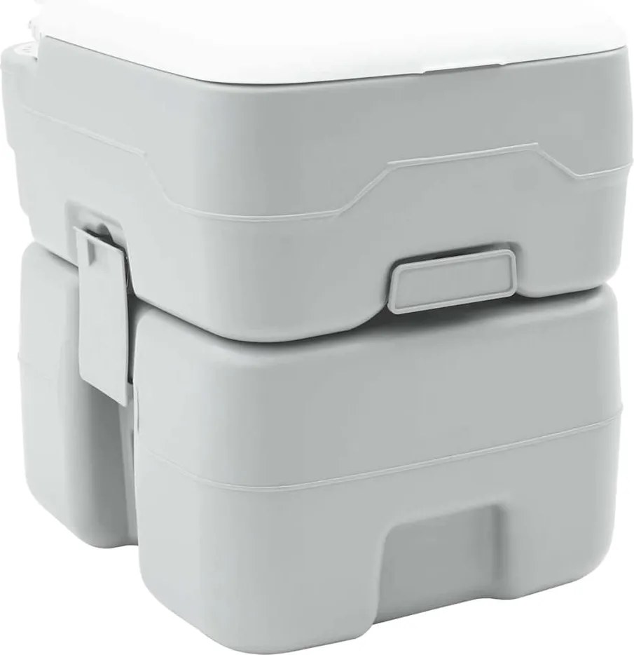 vidaXL Toaletă de camping Gri 41,5 x 36,5 x 42 cm