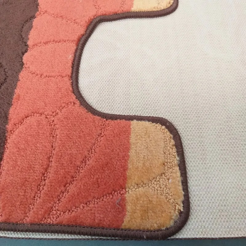 Covoare baie de culoare maro 50 cm x 80 cm + 40 cm x 50 cm