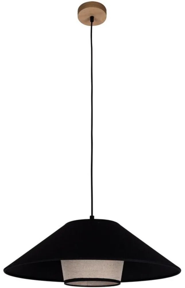 Spot-Light 16890174 - Lustră AMIGO suspendată pe cablu 1xE27/60W/230V, stejar