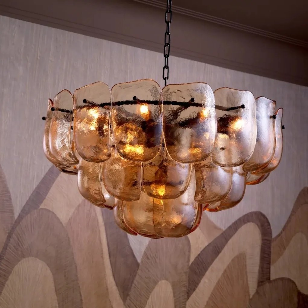 Candelabru design LUX, Sticla, Champagne, Gustave
