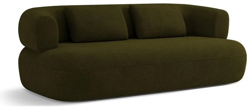 Canapea verde cu tapițerie din țesătură bouclé 178 cm Jenny – Micadoni Home