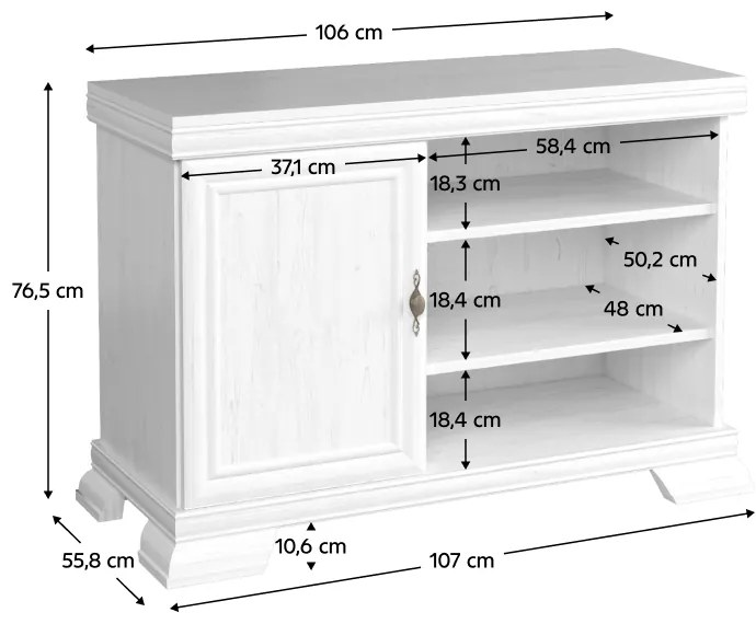 Măsuță TV KORA, pin andersen
