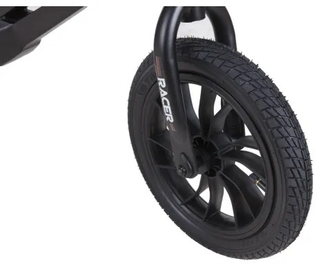 QPlay - Trotinetă RACER AIR negru/maro