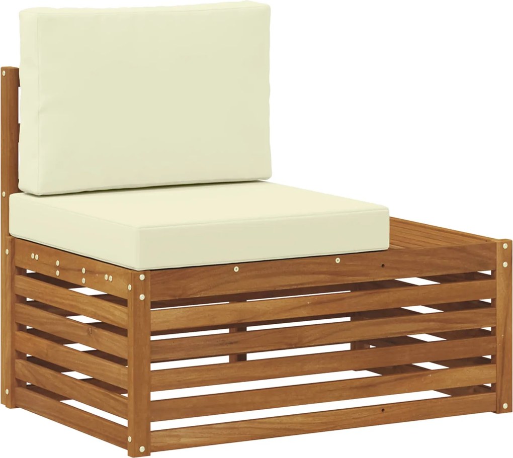 vidaXL Canapea de exterior cu braț final natural 91 x 63 x 73 cm