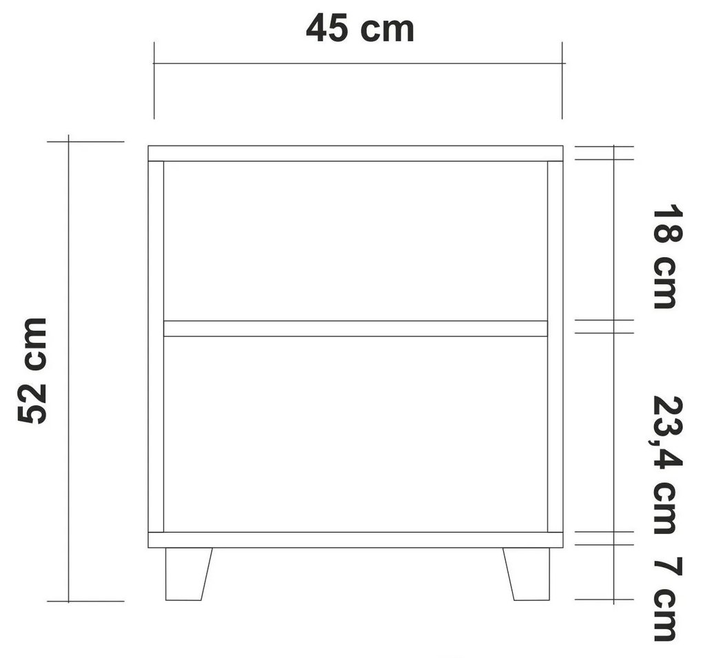 Noptieră Nudava 7 (pin atlantic). Promo -24%. 1094384