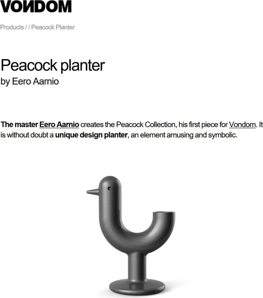 Ghiveci / Jardiniera plante design decorativ modern PEACOCK