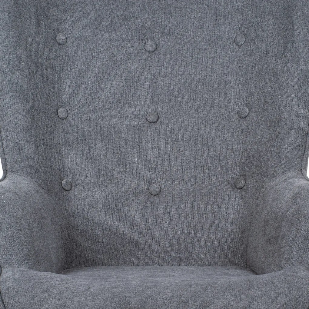 Fotoliu cu taburet GREY2, gri