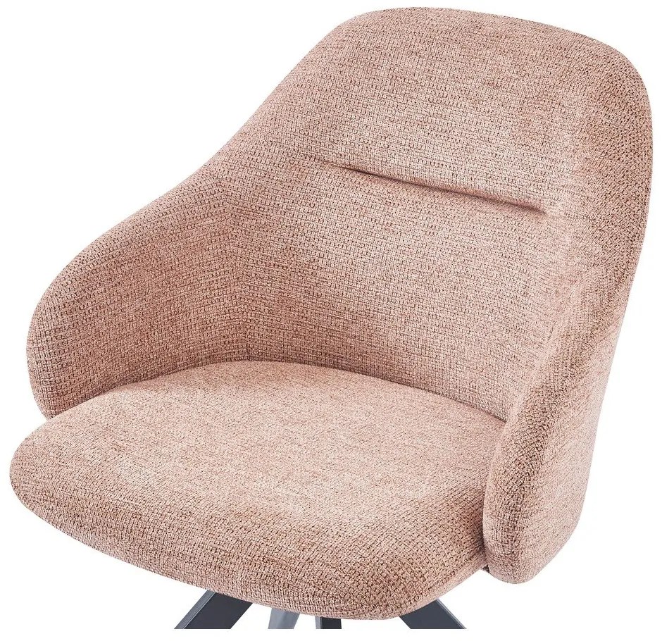 Set de scaune de sufragerie maro deschis cu cotiere 2 buc. tapițat Tamara – Marckeric