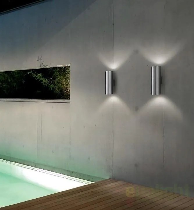 Aplica de perete exterior, IP44, GUN AP2 SMALL NERO 100395