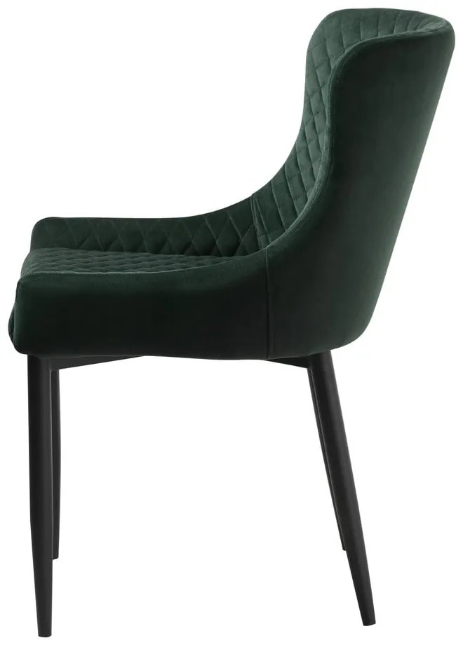 Scaun de sufragerie verde tapițat Ottowa – Unique Furniture
