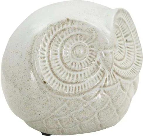 Decorațiune Jerica, 12.5x15.5x15.5 cm, ceramica, alb