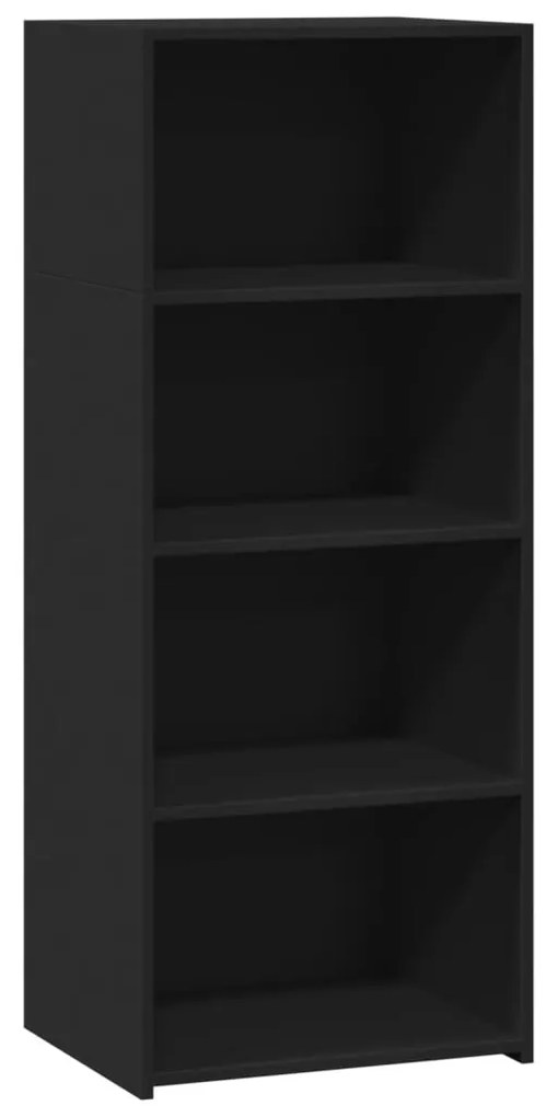 846398 vidaXL Dulap înalt, negru, 50x41x124 cm, lemn prelucrat