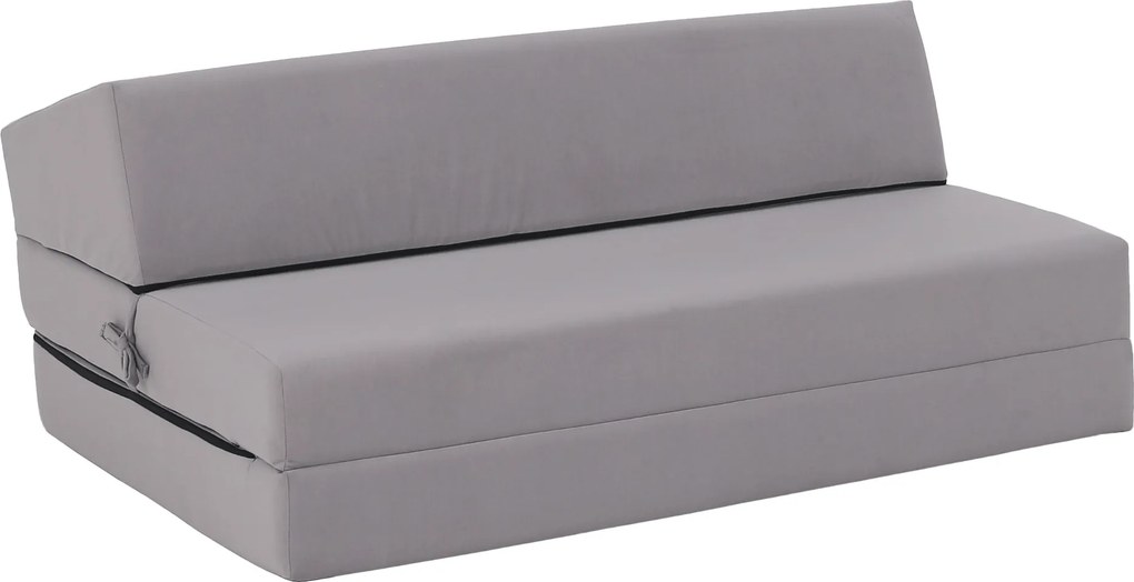 Saltea/scaun pliabil, 2 in 1, gri deschis, VEDIS