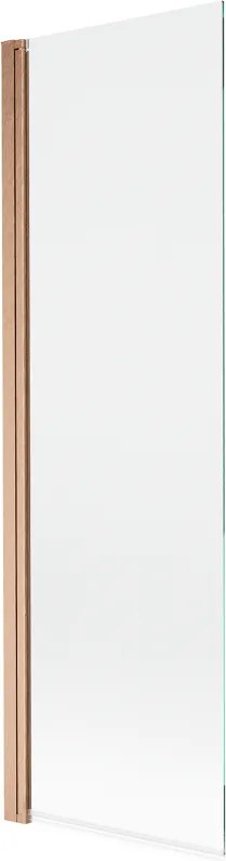 Mexen Mist paravan de baie 1-canat 70 x 150 cm, transparent, cupru periat - 8A9-070-001-65-00