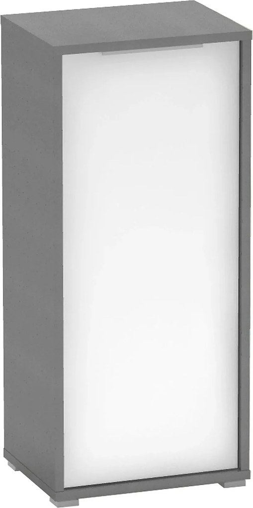 Dulap RIOMA NEW TYP 10, gri grafit/alb, DTD laminat, cu o usa, 50x38x1