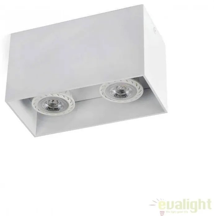Plafoniera design modern minimalist TECTO-2 alba 63272