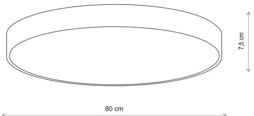 Plafonieră Brilagi CLARE 6xE27/24W/230V d. 80 cm bej