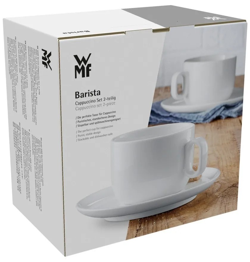 Cești albe pentru cappuccino din porțelan 2 buc. 160 ml Barista – WMF