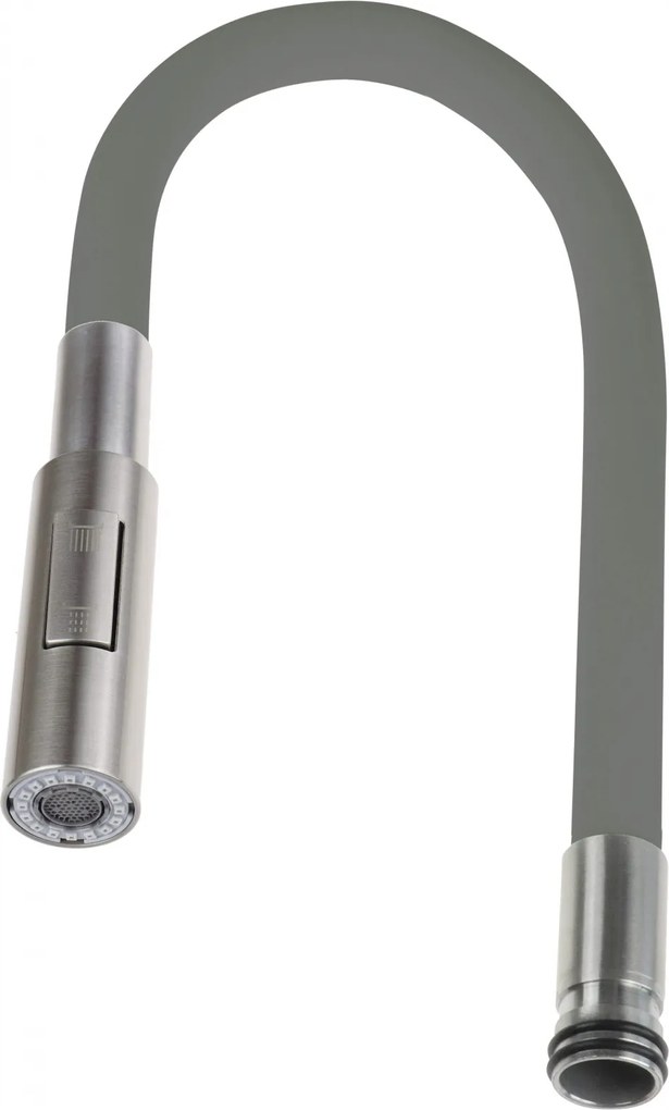 Pipa flexibila pentru baterie bucatarie, cu 2 functii, antracit, Deante Luno Antracit