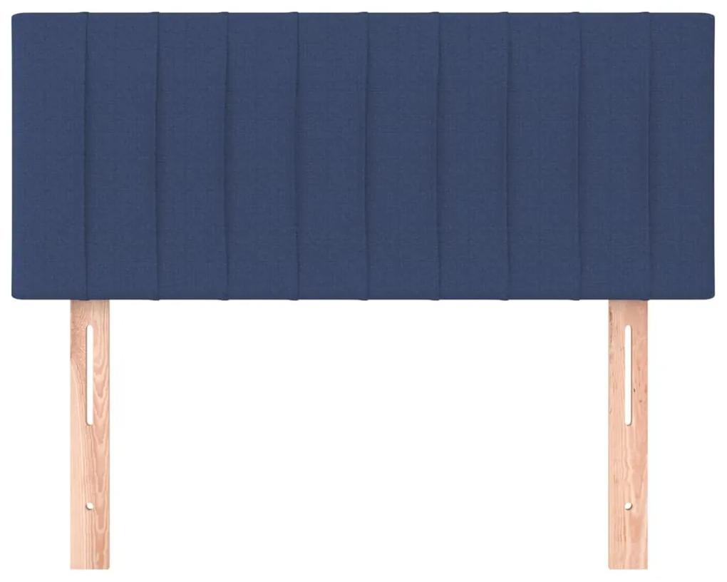 Tablie de pat, albastru, 100x5x78 88 cm, textil 1, Albastru, 100 x 5 x 78 88 cm