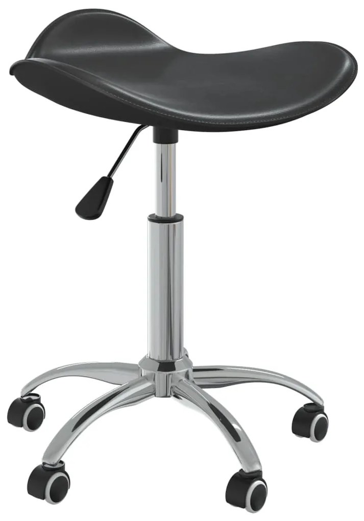 vidaXL Scaun de salon spa, negru, piele ecologică