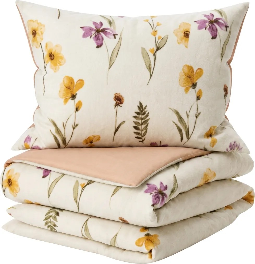 Lenjerie de pat dubla DUO SENSE WILDELLA crem cocolino/flanel Dimensiune lenjerie de pat: 70 x 90 cm | 140 x 200 cm
