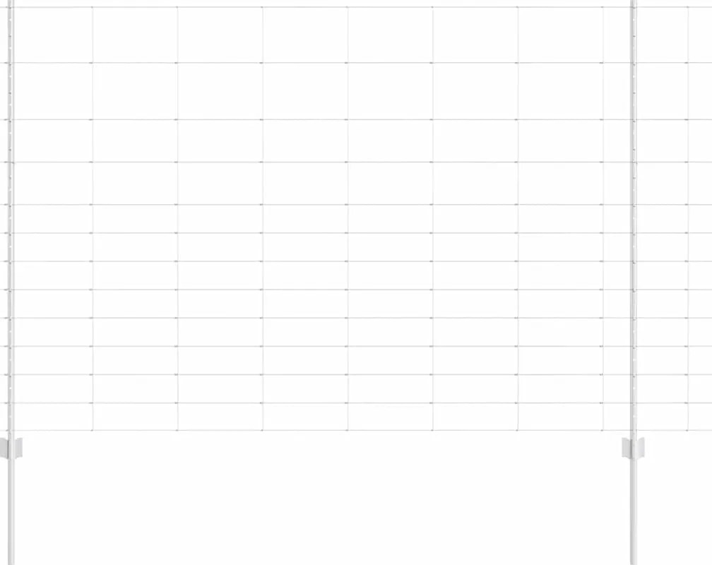 vidaXL Gard cu Stâlp Argintiu 1,5 x 50 m Oțel