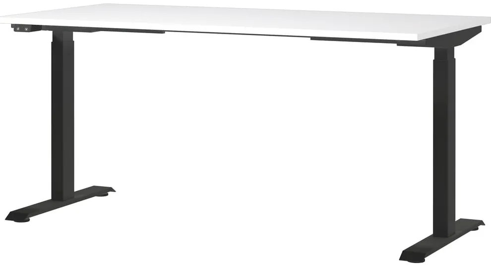 Birou cu blat alb cu înălțime ajustabilă electric 80x160 cm Jet – Germania