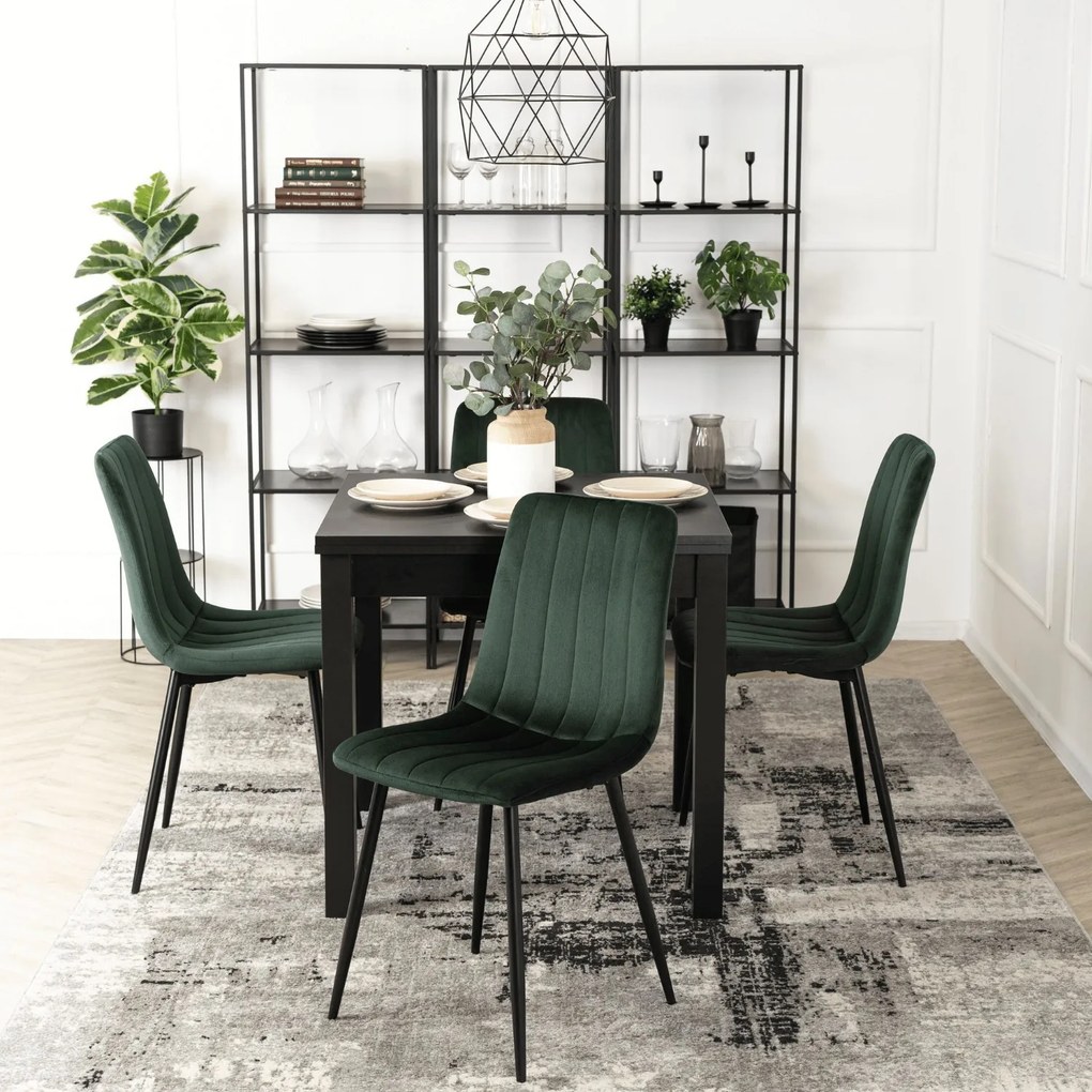 JAKS Masă extensibilă 80 - 160cm Max negru 2/2