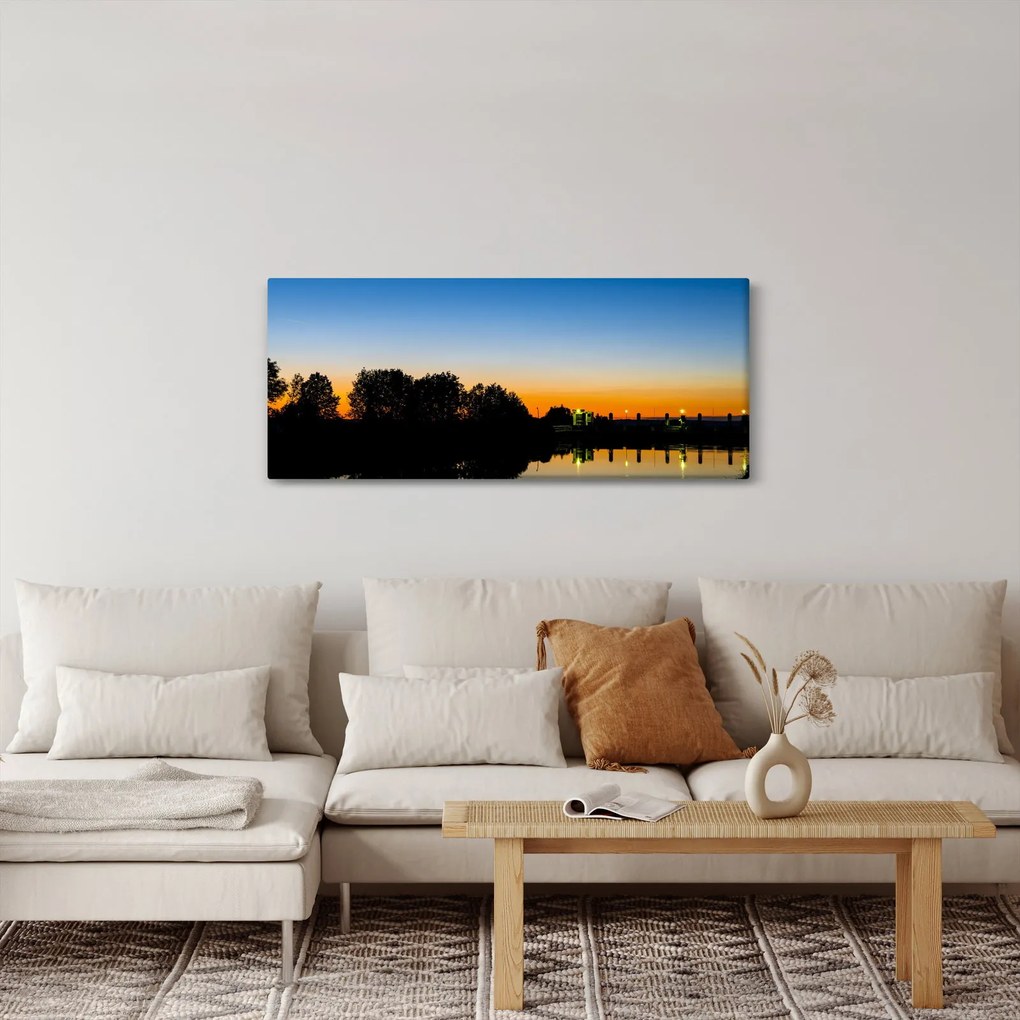 Tablou cu apus de soare (120x50 cm)