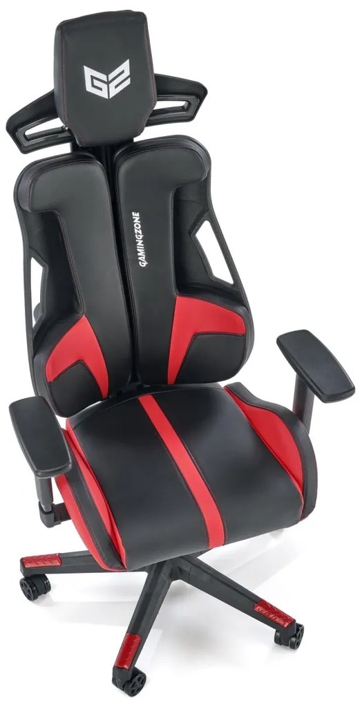 Scaun de birou Nitro negru/rosu H137 cm