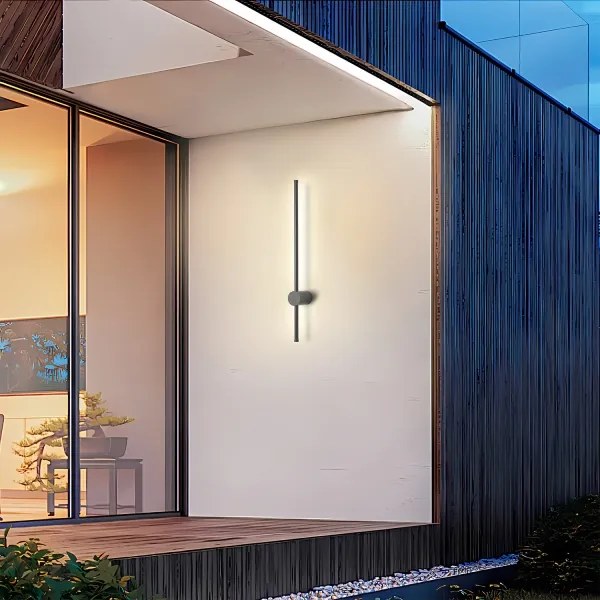 Brilagi - Aplică de perete LED pentru exterior AURA LED/12W/230V 3000K IP54 antracit