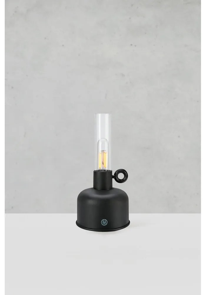 Veioză neagră LED (înălțime 22 cm) Astrid – Markslöjd