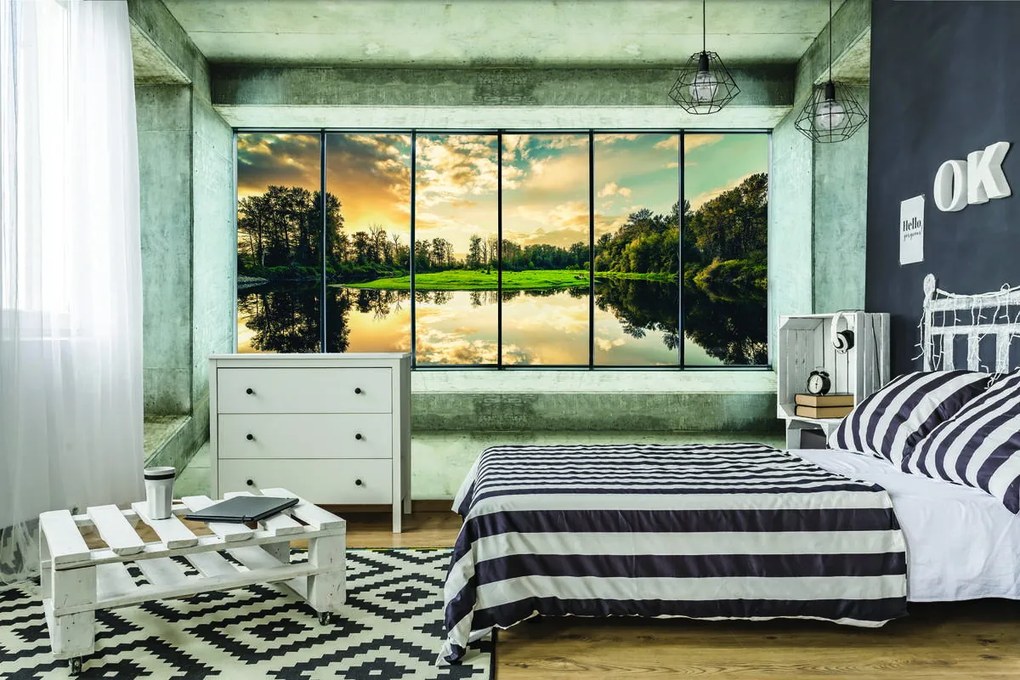 Fototapet - Privie spre lac (152,5x104 cm)
