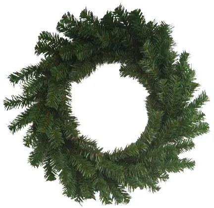 Ghirlanda artificială verde, fără decorații,diametru 50 cm, diam. 50 cm