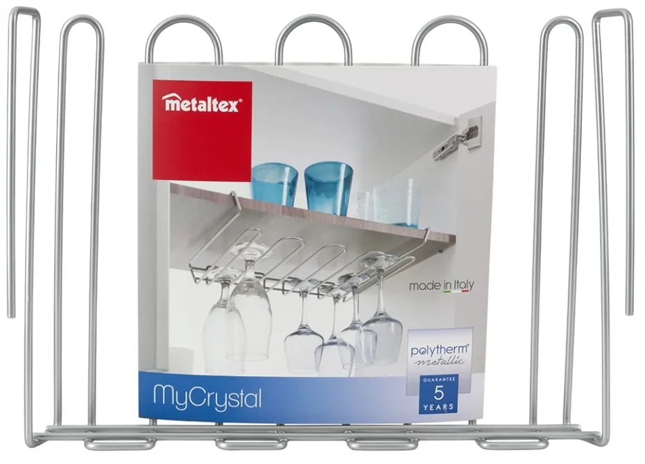 Suport de agățat pentru pahare Metaltex My Crystal