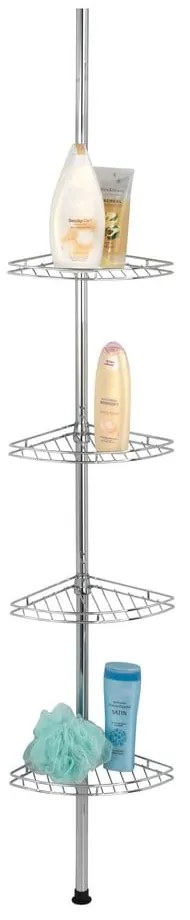 Raft pentru baie argintiu telescopic din oțel inoxidabil - Maximex