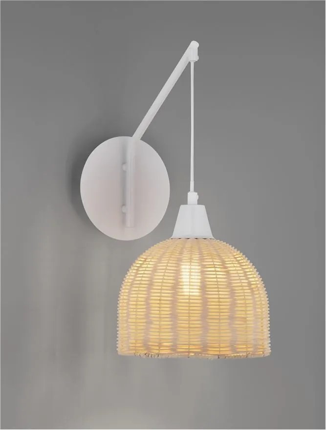 Aplica de perete boho style design natural Fado natur/ alb