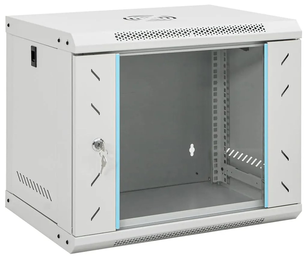 vidaXL Dulap de server montat pe perete, 9U, 19&quot; IP20, 53x40x45 cm