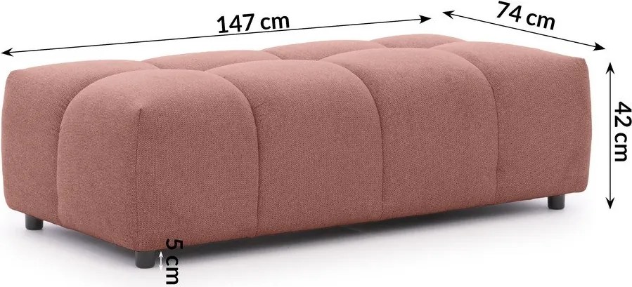 Taburet teracotă Albane – Ropez