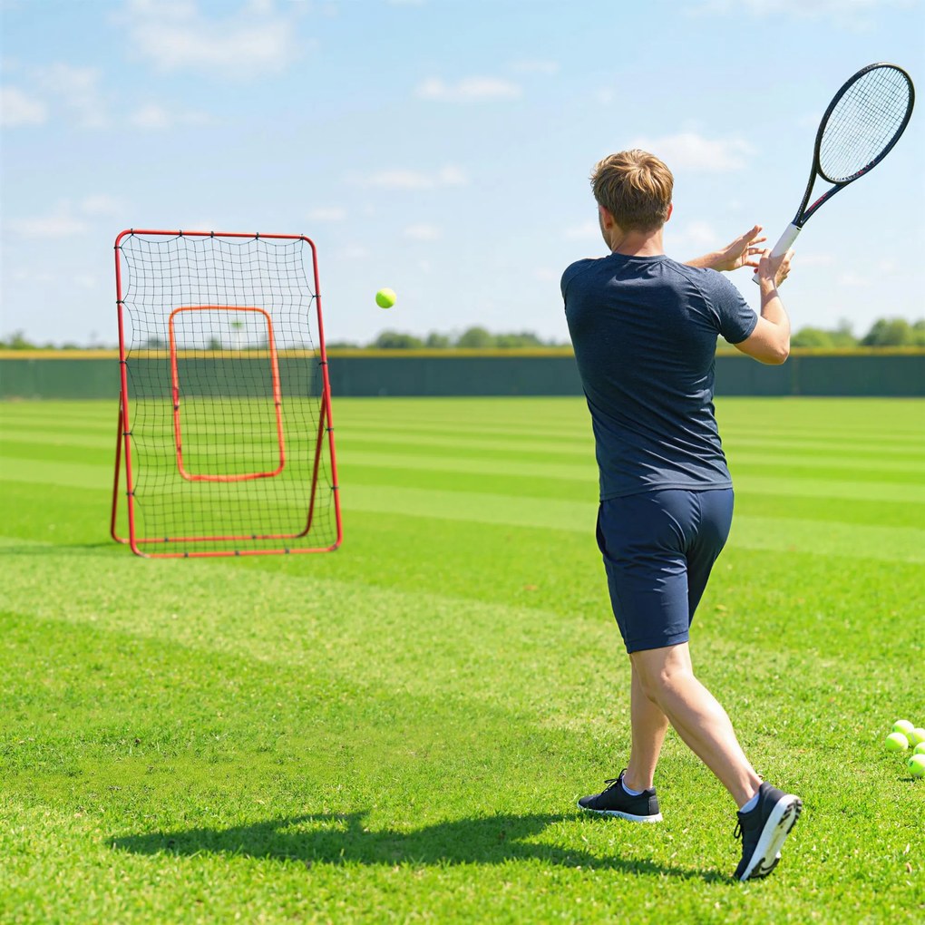 SPORTNOW Plasă de Rimbalans rimbalzator pitchback retur | Aosom Romania