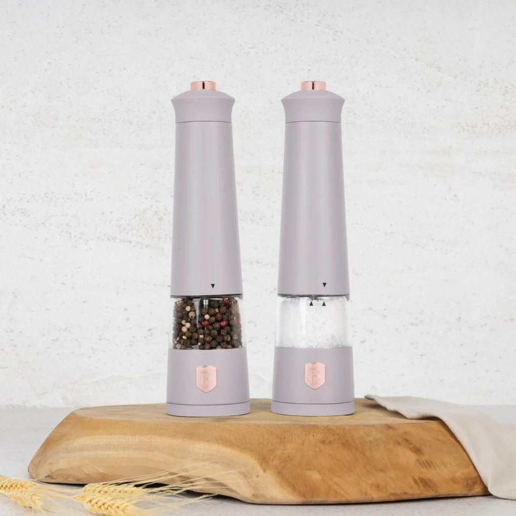 Rasnite sare si piper 2 piese Taupe Berlinger Haus BH 9544