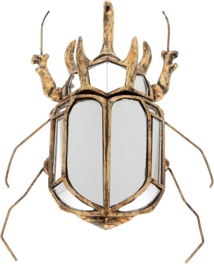 Oglinda decorativa, de perete, din rasina, Rhinoceros beetle