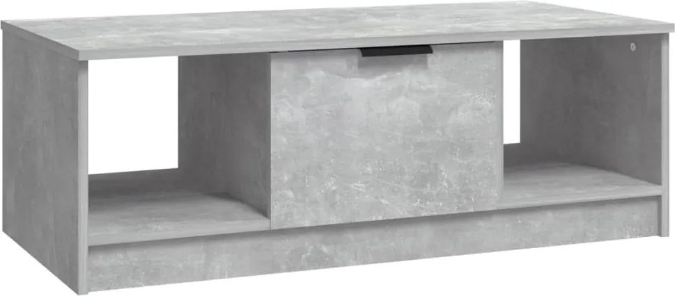 vidaXL Măsuță de cafea, gri beton, 102x50x36 cm, lemn prelucrat