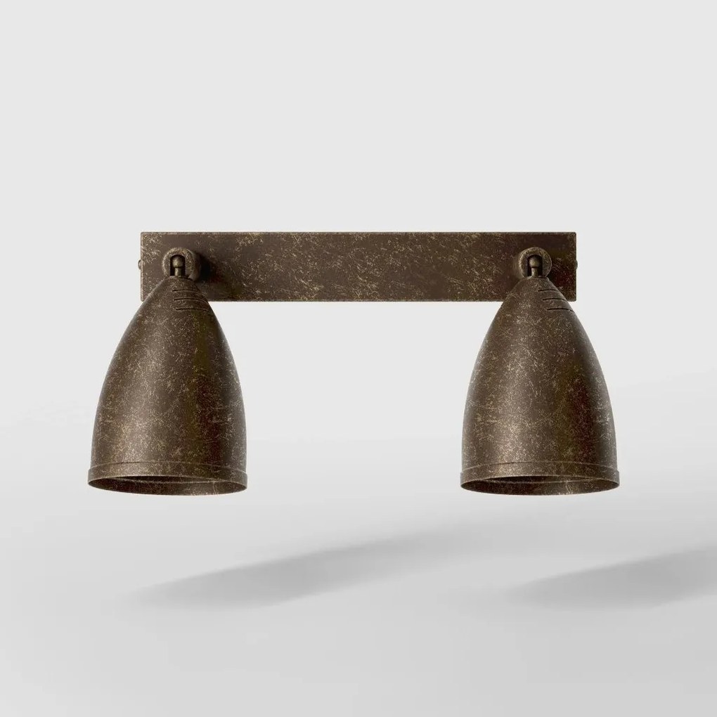 Aplica de perete din alama cu 2 spoturi directionabile Stoccolma