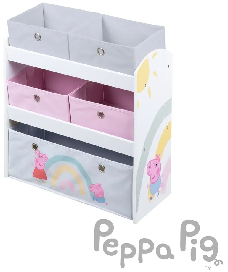 Organizator de jucării pentru copii 63.5x29.5x67 cm Peppa Pig – Roba