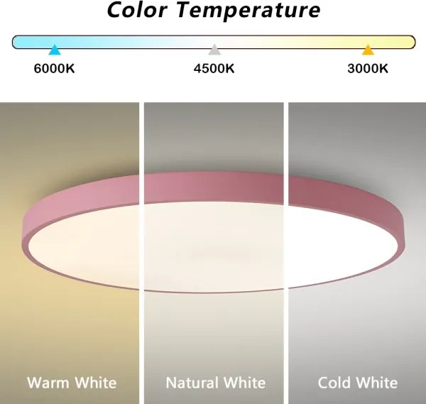 Brilagi - Plafonieră LED POOL LED/100W/230V 3000/4000/6000K 80 cm roz