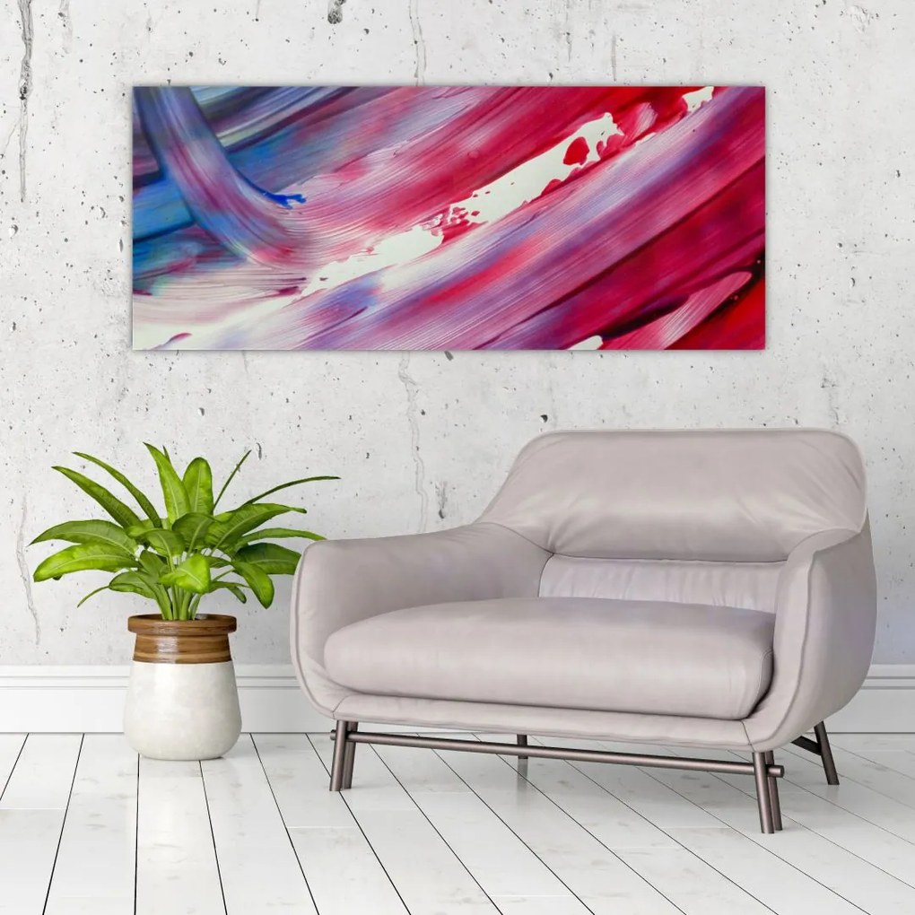 Tablou - culorile rozalbaste (120x50 cm)