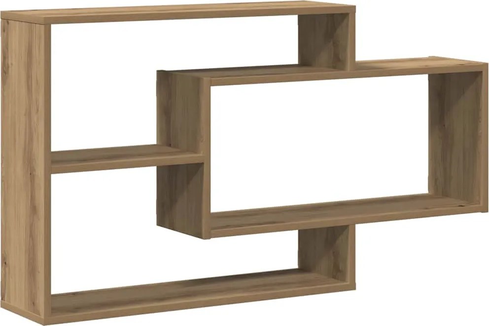 vidaXL Raft de perete, stejar artizanal, 104x20x58,5 cm lemn prelucrat